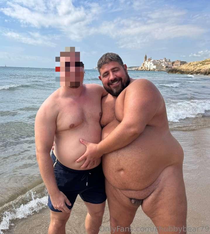 Belly rub session at the beach…