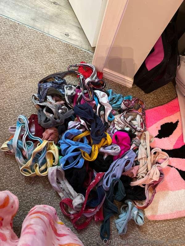 All my thongs I don’t fit no more wish they had a good home ..