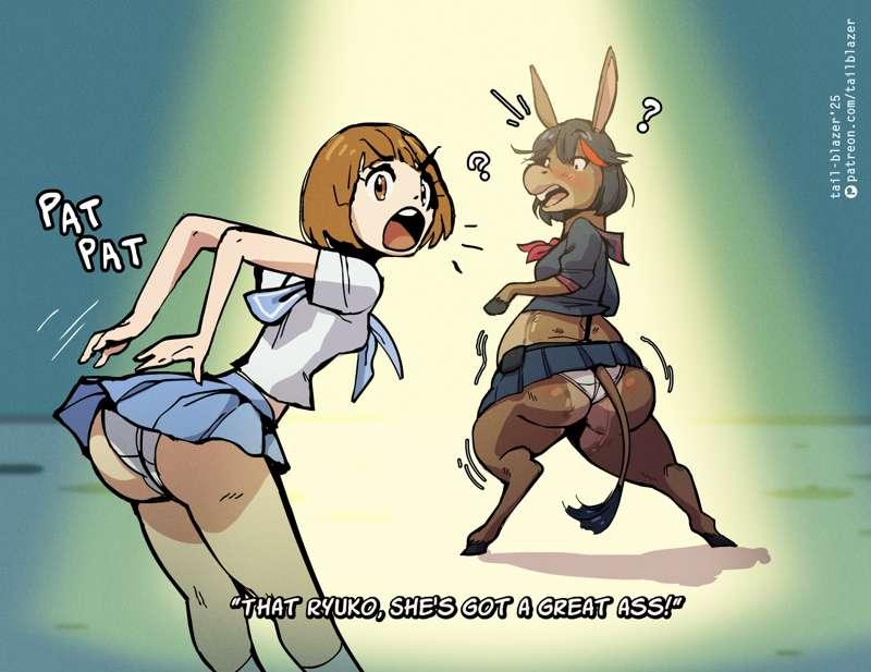 "That Ryuko's Got a Great Ass!" (sugg)
