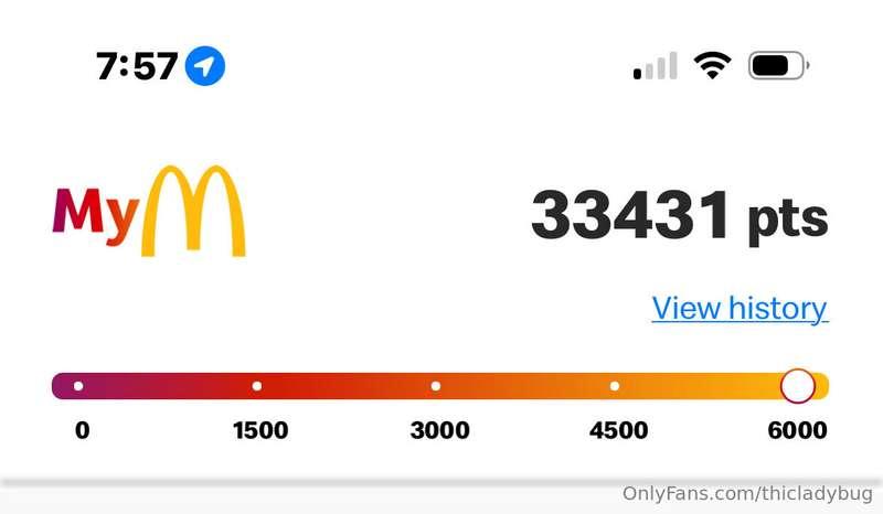 Does anyone else have 33,431 McDonald reward points ?💀😂😂😂😂