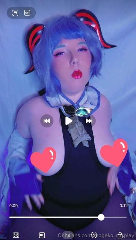 ⚠️or free on F@nsly at Mogeko_cosplay_spicy ⚠️