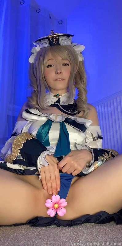 The Shining Idol, Barbara!
"Tada! *giggles* Barbara is here~ Leave the 'healing' to me, I will not disappoint you!"

♡ Genshin Impact Barbara Cosplay Nude Tik Toks ♡
#fyp #genshinimpact #genshin #barbara #cosplay #gamergirl #egirl #cute