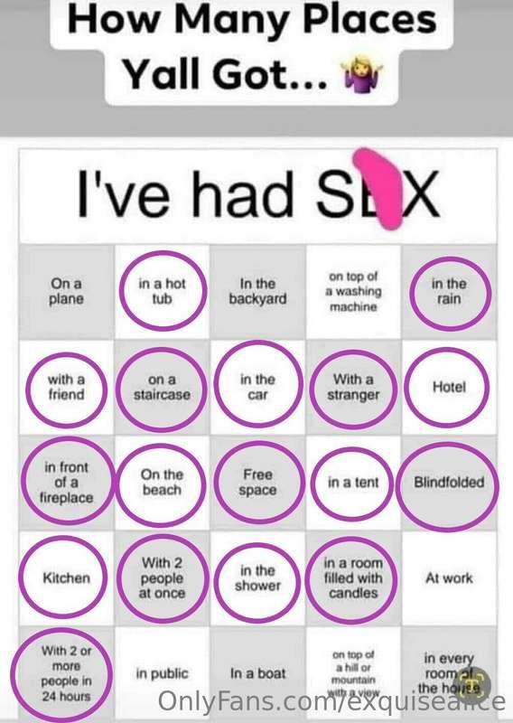 Triple Bingo! Who wants to help me get a blackout?😘