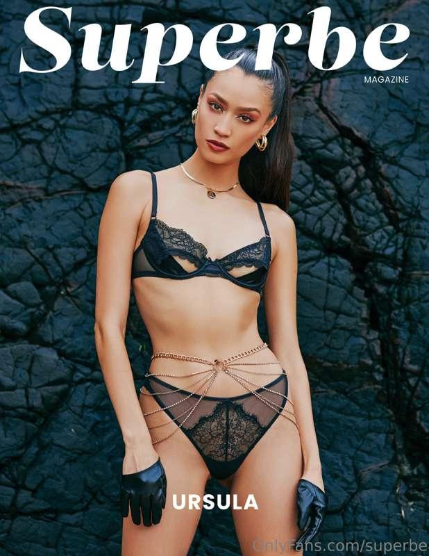 Discover Ursula's allure in 'Black on White.' The stunning m..