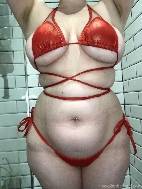 So I got a new bikini and decided to do an inflation in it 😁..