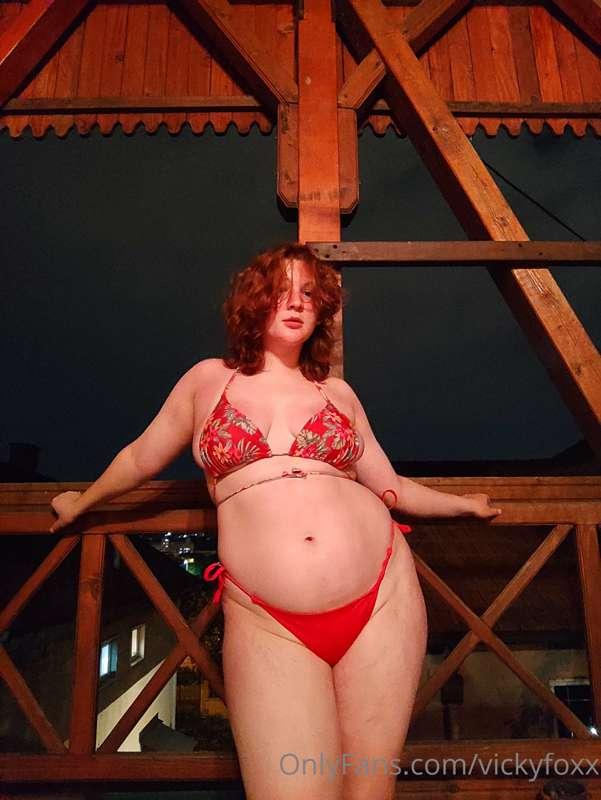 It's much more pleasant to chill on my terrace in a bikini t..