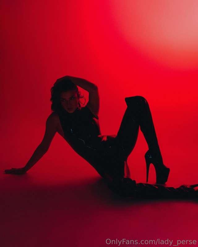 Devil in red lights