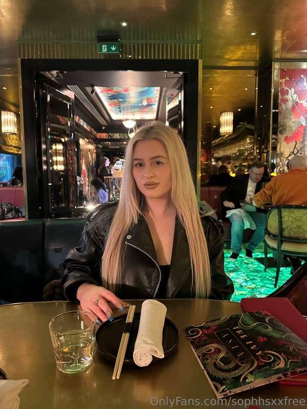 When you taking me for dinner?