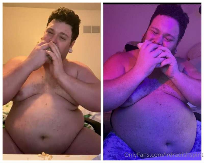 300+ lbs pigging out vs 400+ lbs pigging out