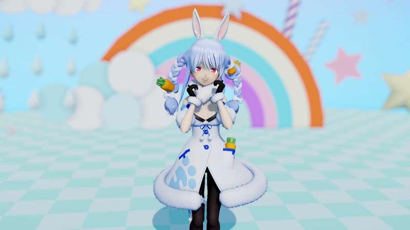 4K UHD【MMD R-18】 Plastinum Disco / 白金ディスコ - Usada Pekora