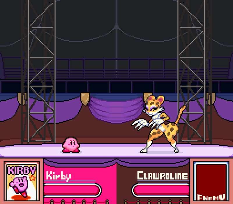 SNES Kirby vs Clawroline wip