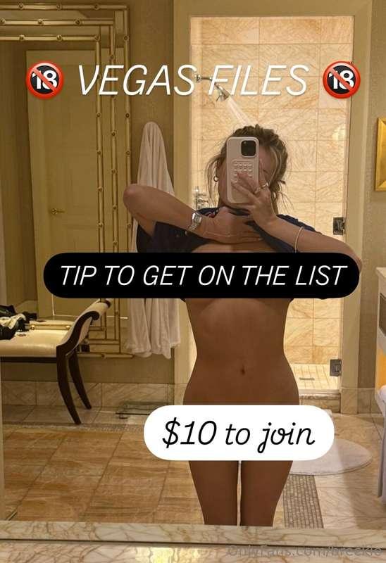 🔞 VEGAS X-FILES 🔞tip $10 to receive for 50% off 💋