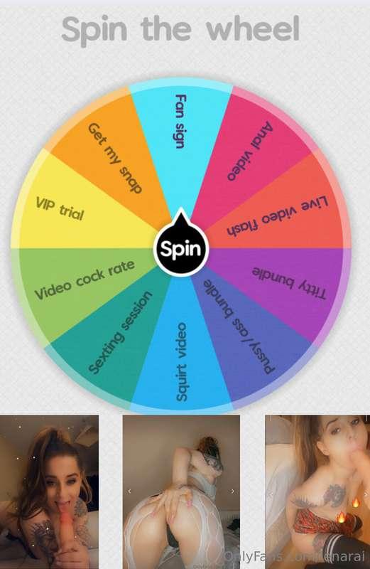 $15 1 spin $30 2 spins  $50 3 spins
