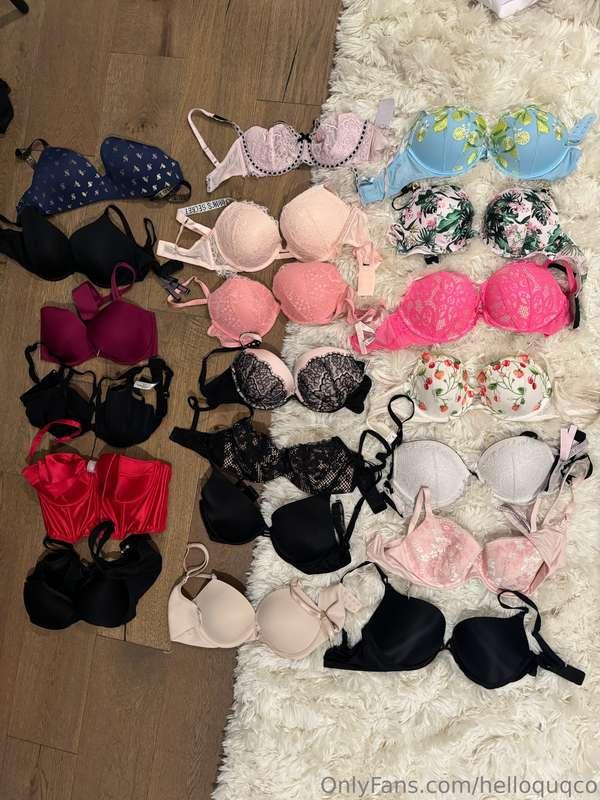 I’m selling my old bras to make room for new ones since I’ve..