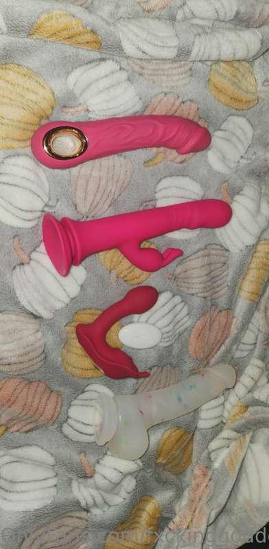 Here's a few toys I have for us to play with together!
#1 ha..