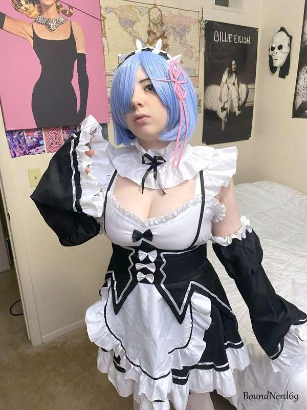 How may Rem serve you master? oh you want to play with me in bondage? ok then 😘

Left, standard set: 1 HD video (4min) &amp; 37 4k photos, Rem maid cosplay, tape bondage, tape gag, spanking, dom/sub play, wide views.

Right, 18+ NSFW set: 1 HD video (12min) &amp; 15 4k photos, breasts fully exposed, pussy out, (close ups of my pussy), vibrator play, multiple climaxes, vibrating dildo play, dom/sub play, spanking, no panties, view of my naked ass

Disclaimer: you must be the legal age to view and purchase our videos, we are not responsible for your actions, anything seen is done with a consensual partner or involves fictional characters. BoundNerd69 displays bondage fantasy scenarios on DeviantArt, Fansly, and Twitter only. Paid BoundNerd69 content cannot be redistributed, doing so will lead to legal consequences. Scenes from BoundNerd69 anime video previews (not paid videos) cannot be shared without giving credit to BoundNerd69.

I Cat (female 21+) consent to everything done to me making these videos. I was respected by my partner and felt safe during filming. Enjoy! 

#fyp #remcosplay #gagged #bondage #pussy #vibrator 