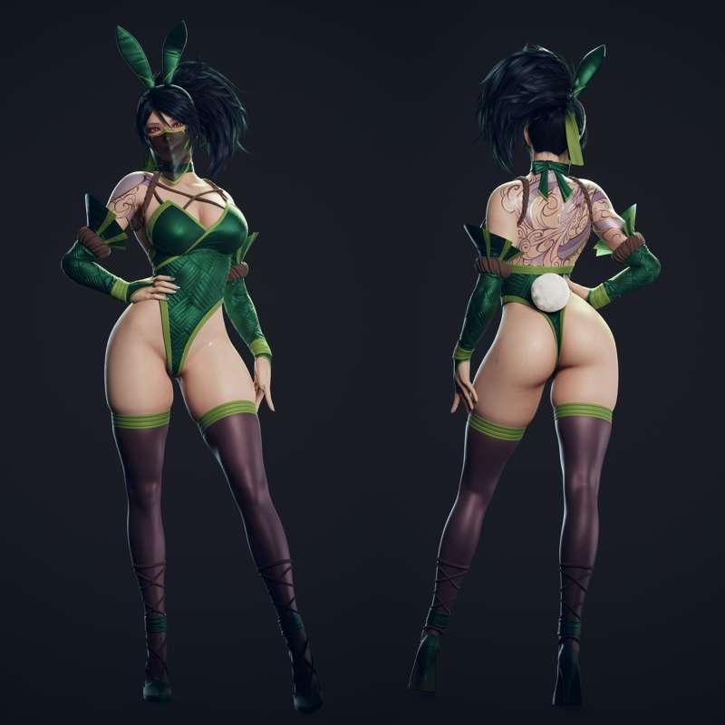 Battle Bunny Akali Progress Report #5 - Bunny Suit Finished!