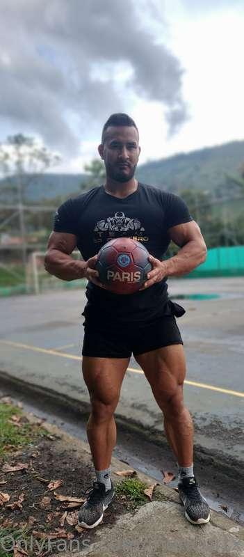 It's great day, to play with the ball and play sports. You c..