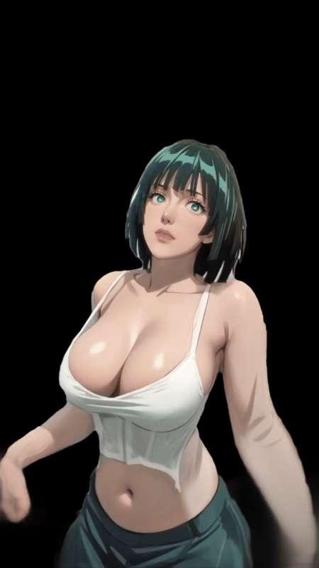 Fubuki shaking her melon
