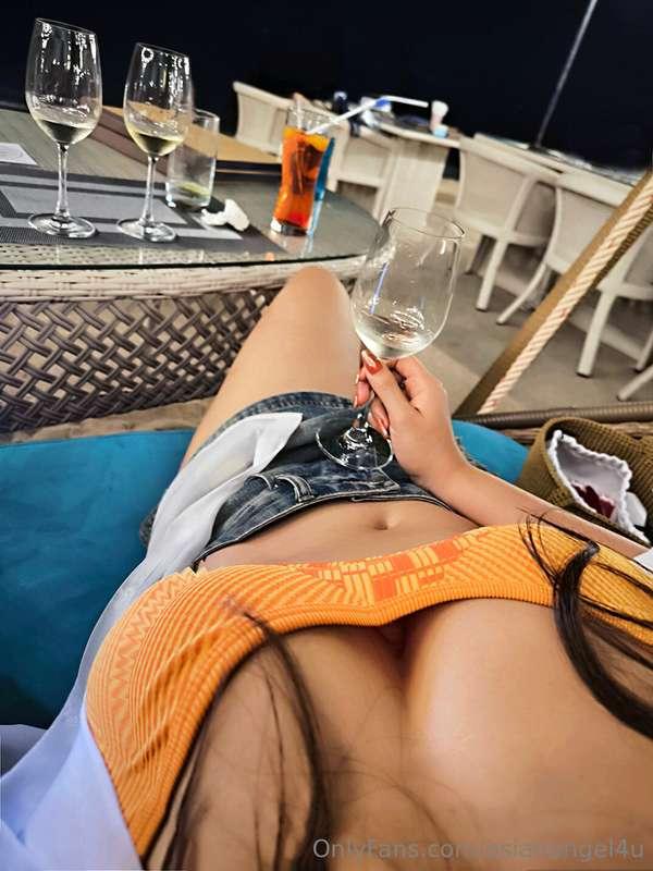 Doesn't relaxing with me with a few glasses of wine and watc..