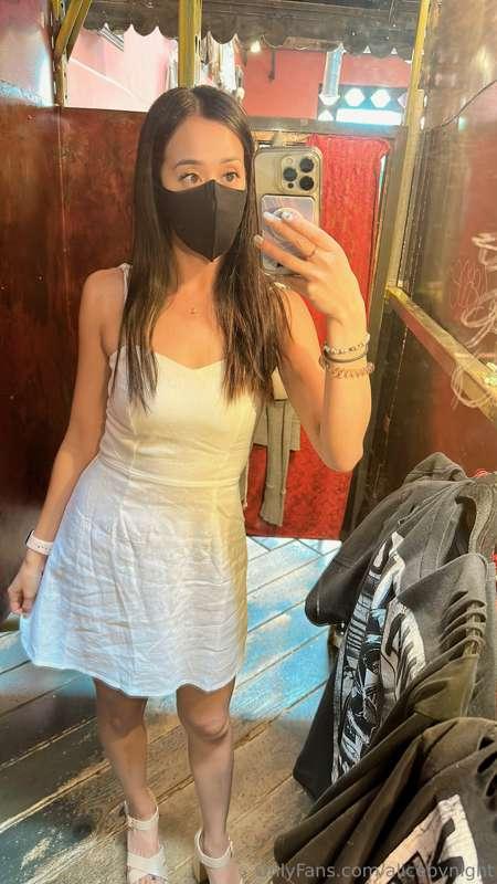 Wearing my favorite white plain dress today, the one that ma..