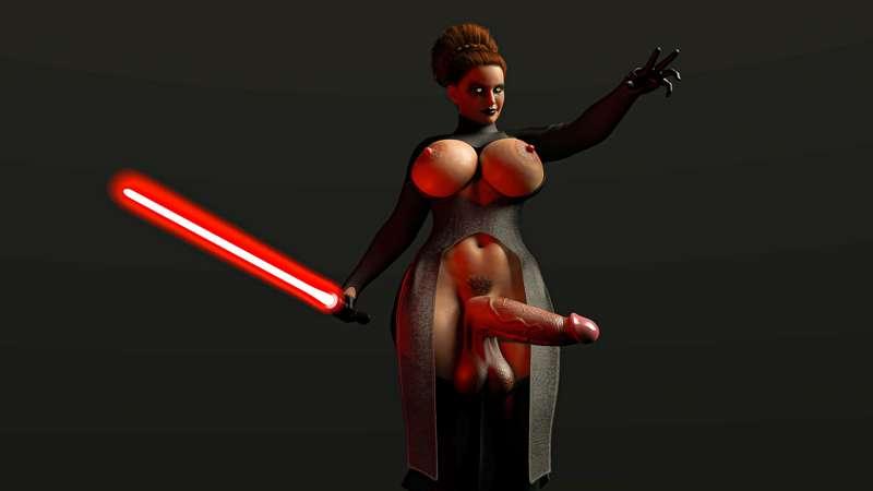 Darth Phallus (Padme Amidala) - Solo set (26 images)