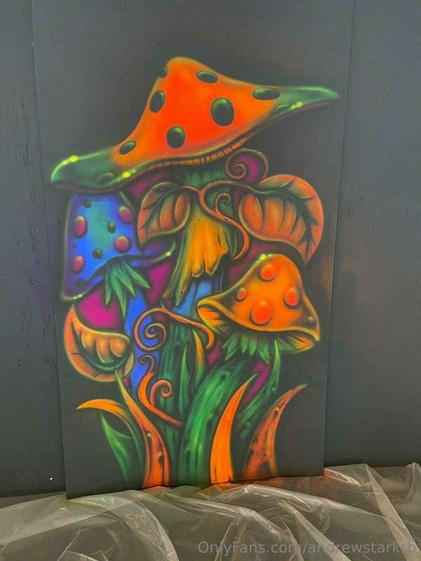 Day in the life - some fun black light painting. I’ll post b..
