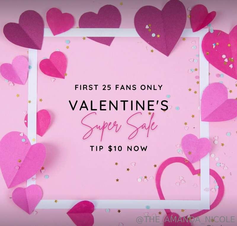 💘 𝐕𝐀𝐋𝐄𝐍𝐓𝐈𝐍𝐄'𝐒 𝐒𝐔𝐏𝐄𝐑 𝐒𝐀𝐋𝐄 💘

👇 FIRST 25 SUBS TO TIP $10 GET E..