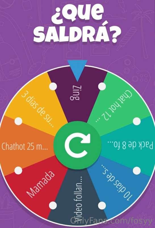 Ya tenéis disponible la ruleta de la suerte! 🥴💕💕
Feliz día d..