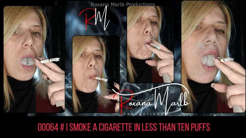 00064 # i smoke a cigarette in less than ten puffsMine is a ..