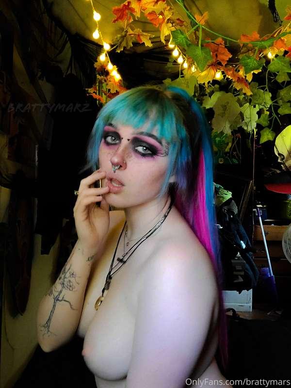 Come suck on my tits?