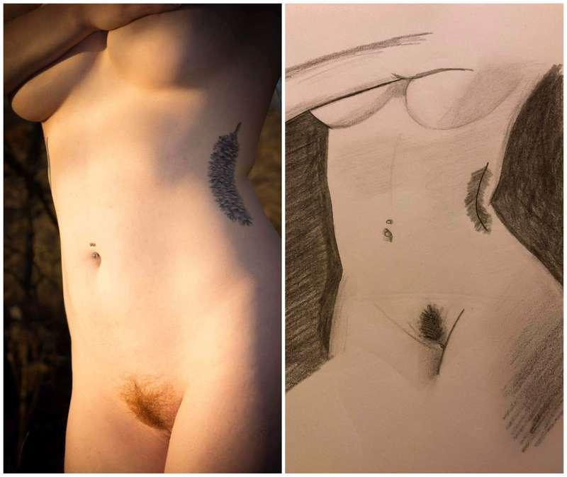 my friend sketched me :)