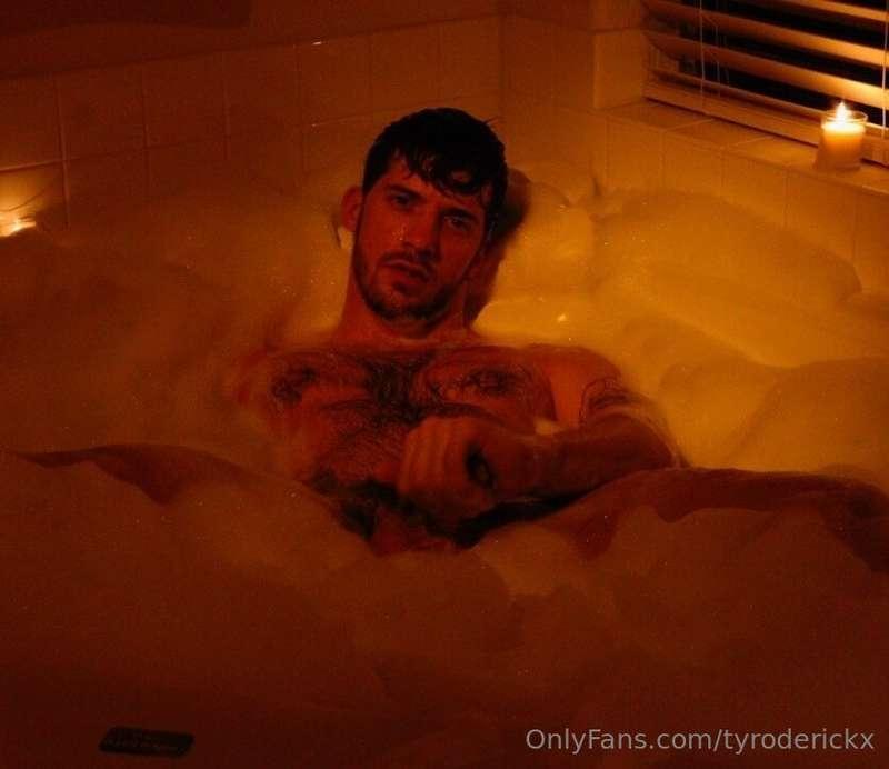 Lathered up and hard… I need someone to rub me down until I’..