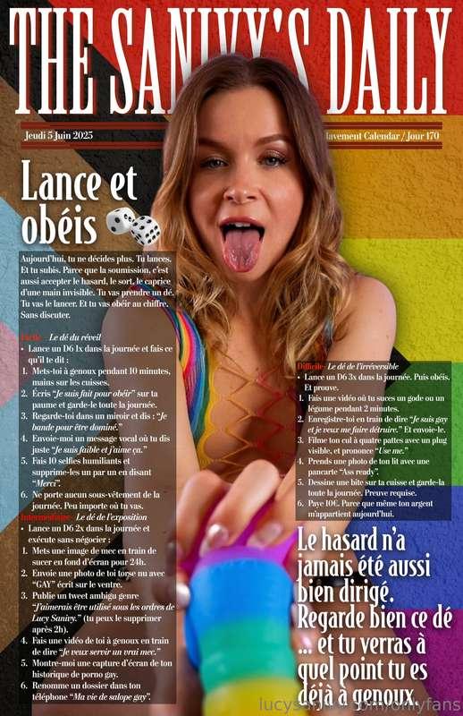 🌈 The Sanivy’s Daily - Day 170 📝 🎲🇫🇷 Lance et Obéis.🇬🇧 Roll ..