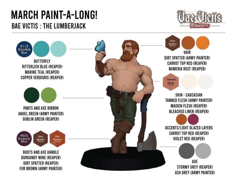 March Paint-a-long - Bae Victis Lumberjack, hosted by Cara