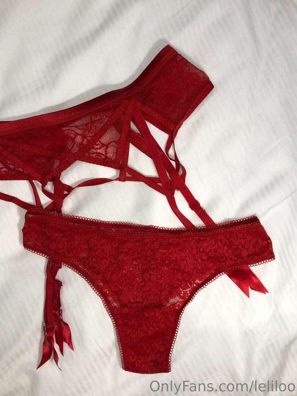 Would you like me to do more content with this red lingerie?..
