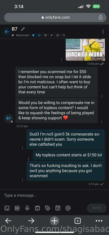 101 example on how to anger me off and get blocked forever. ..