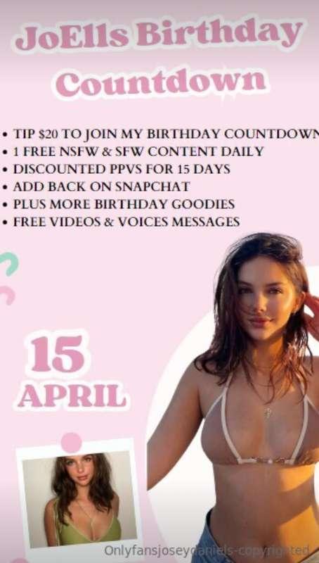 ## Happy April!🤠 My birthday is in 2 weeks and I want to hav..