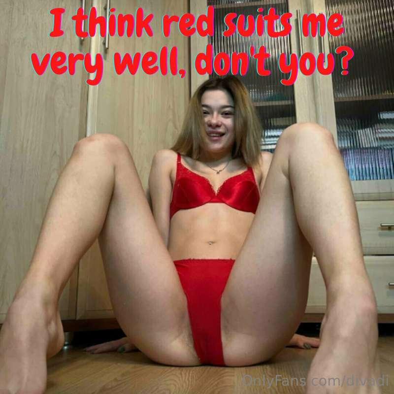 Red is the color of passion🔥 So in this lingerie I will turn..
