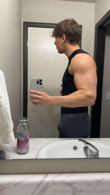 big arms and a big ass dick