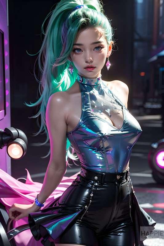 Remaster HP002 K/DA ALL OUT Seraphine (League of Legends)  セラフィーン (LOL) 萨勒芬妮kda 英雄联盟 (80 Images)