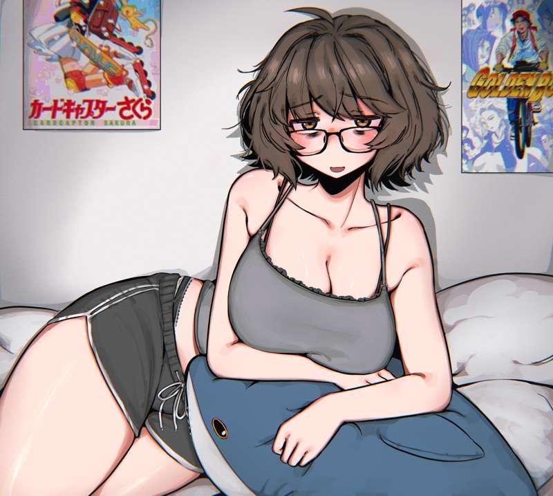 get comfy with aki (commission) 