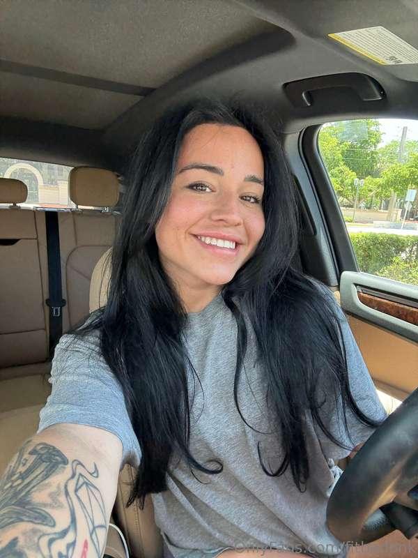 Just out here smiling… probably thinking about something I s..