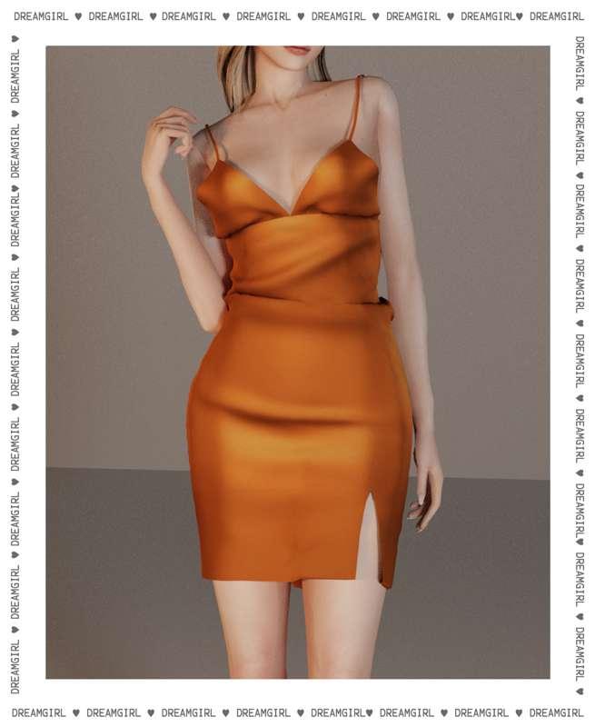 SATIN DRESS