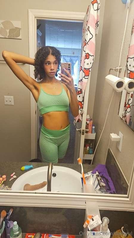 Are you green with envy yet 💚🤍.[ass pic, nude] running promo..