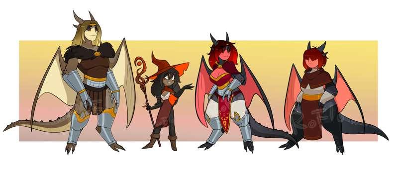 Dragons of Peace - Conceptual Character Designs