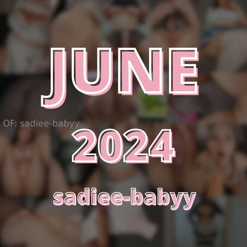 ***This month over on @sadiee-babyy I posted:*** - **47 phot..