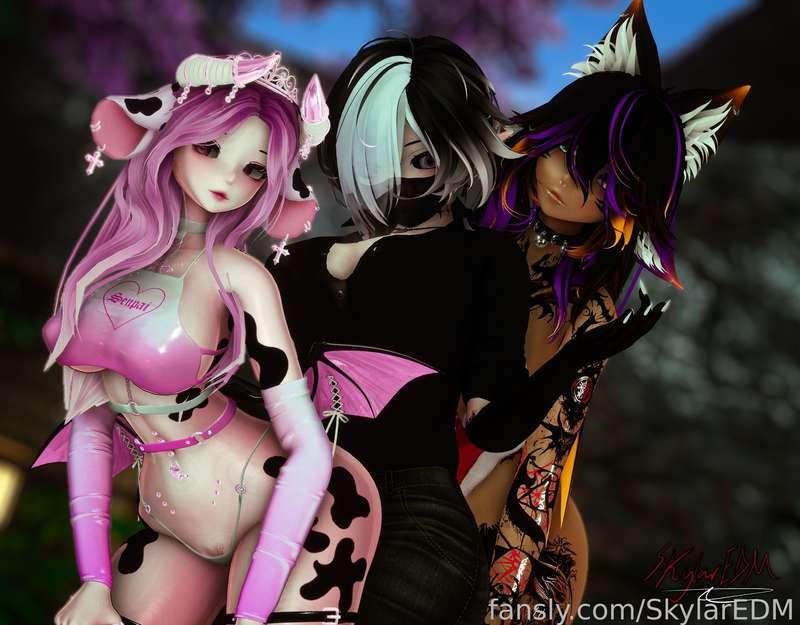 Having fun with theses two @yuzuuzuu @Ferritofcourse

#sexy #hot #horny #lewd #wet #tease #fyp #VR #anime #hentai #lewdtuber #vtuber #3d