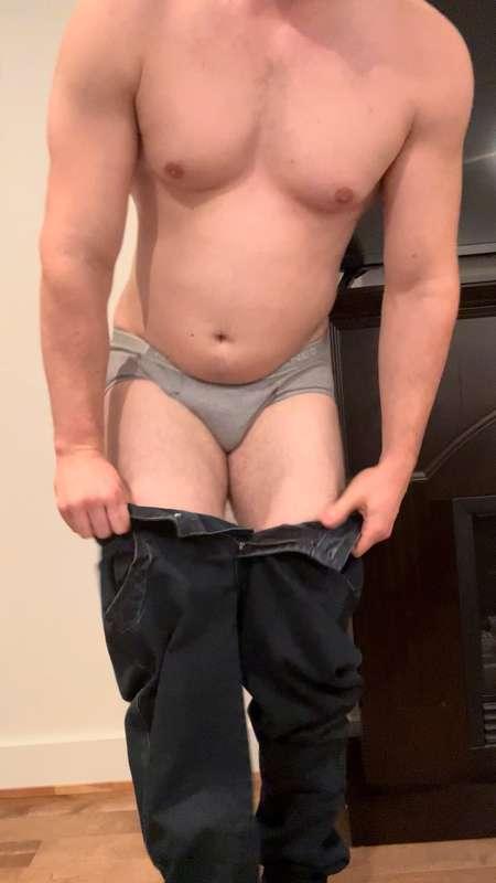 Trying old pants