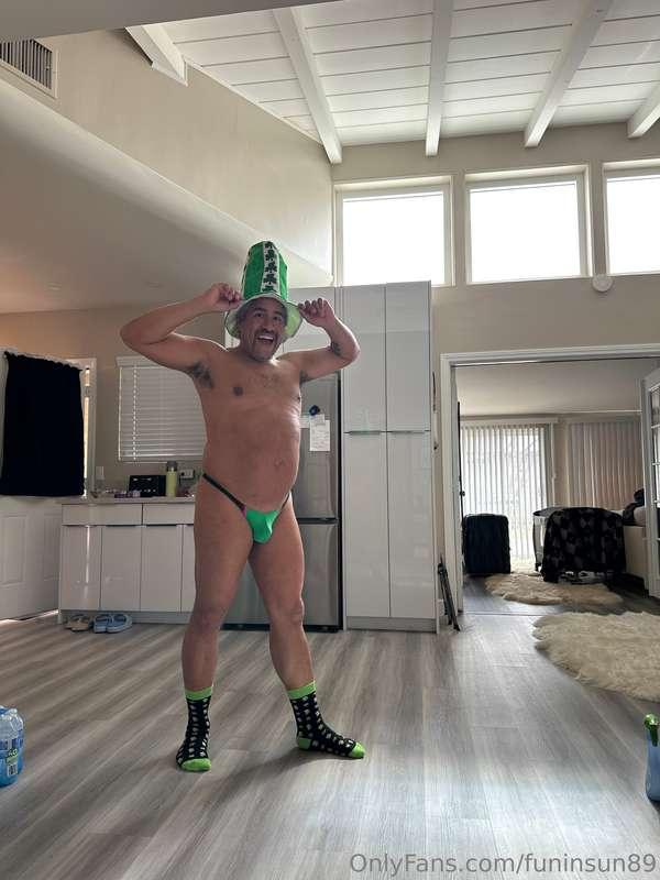 The fun continues the next day.  Adding my fun st patties ha..